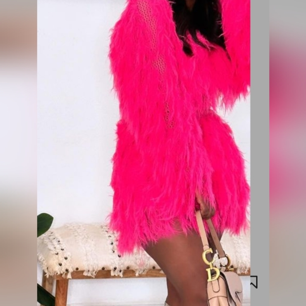 Pink Fluffy 2 piece